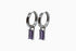 Ameya अमेय | Amethyst | Hoop | Silber | Rhodiniert
