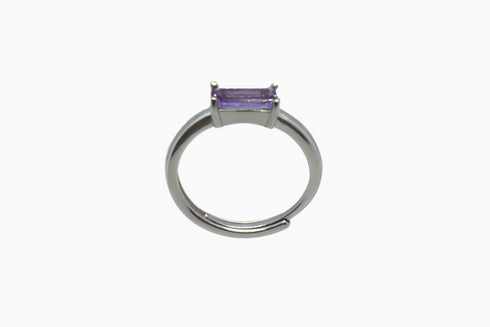 Ameya अमेय | Amethyst | Ring | Silber | Rhodiniert
