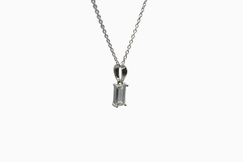 Ameya अमेय | Bergkristall | Halskette | Silber | Rhodiniert