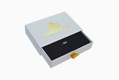 Ameya अमेय | Blue Topaz | Ring | Silver | Rhodium Plated