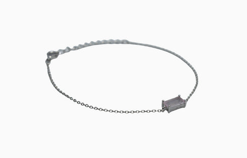 Ameya अमेय | Rosenquarz | Armband | Silber | Rhodiniert