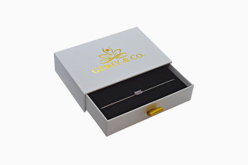 Ameya अमेय | Rosenquarz | Armband | Silber | Rhodiniert