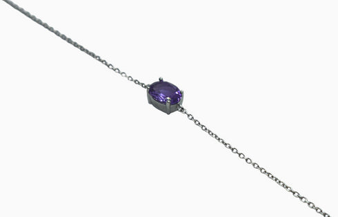 Divya दिव्या | Amethyst | Armband | Silber | Rhodiniert