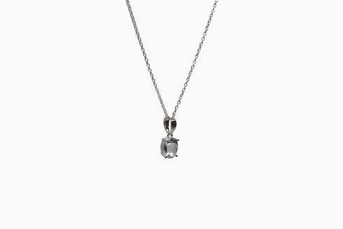 Divya दिव्या | Bergkristall | Halskette | Silber | Rhodiniert