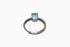 Divya दिव्या | Blue Topaz | Ring | Silver | Rhodium Plated