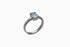 Divya दिव्या | Blue Topaz | Ring | Silver | Rhodium Plated