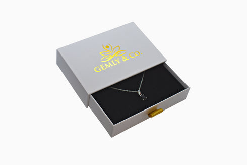 Divya दिव्या | Onyx | Halskette | Silber | Rhodiniert