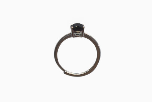 Divya दिव्या | Onyx | Ring | Silber | Rhodiniert