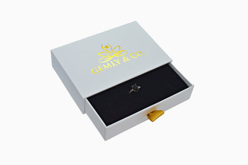 Divya दिव्या | Onyx | Ring | Silber | Rhodiniert