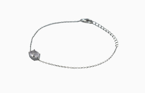 Divya दिव्या | Rosenquarz | Armband | Silber | Rhodiniert