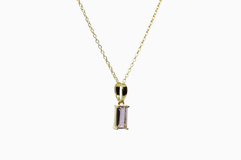 Ameya अमेय | Amethyst | Halskette | 18K Vermeil Vergoldung