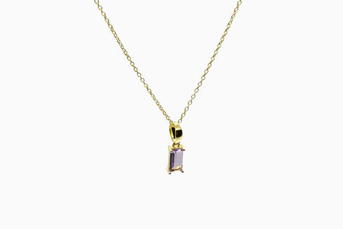 Ameya अमेय | Amethyst | Halskette | 18K Vermeil Vergoldung