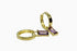 Ameya अमेय | Amethyst | Hoop | 18K Vermeil Vergoldung