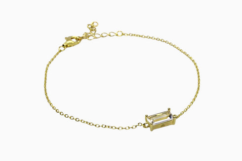 Ameya अमेय | Bergkristall | Armband | 18K Vermeil Vergoldung