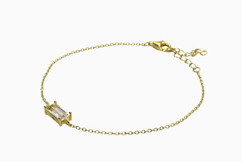 Ameya अमेय | Bergkristall | Armband | 18K Vermeil Vergoldung