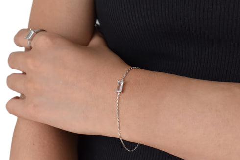 Ameya अमेय | Bergkristall | Armband | Silber | Rhodiniert