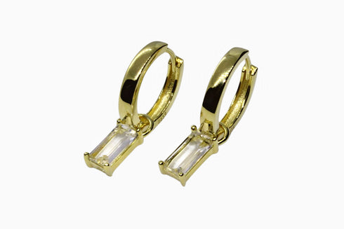 Ameya अमेय | Bergkristall | Hoop | 18K Vermeil Vergoldung