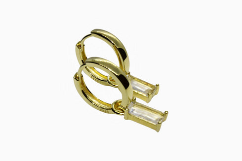 Ameya अमेय | Bergkristall | Hoop | 18K Vermeil Vergoldung