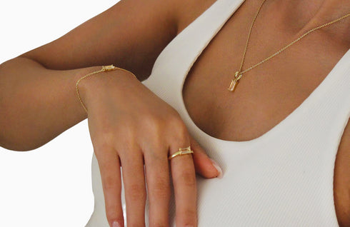 Ameya अमेय | Bergkristall | Ring | 18K Vermeil Vergoldung