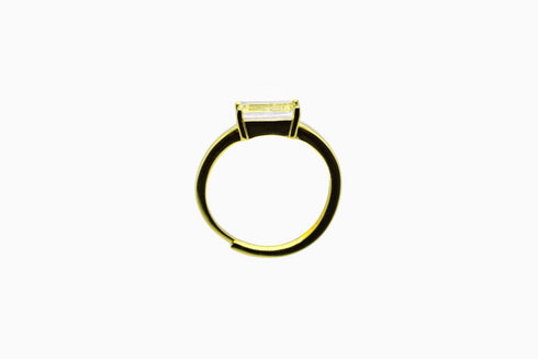Ameya अमेय | Bergkristall | Ring | 18K Vermeil Vergoldung
