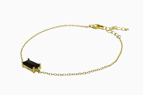 Ameya अमेय | Onyx | Armband | 18K Vermeil Vergoldung