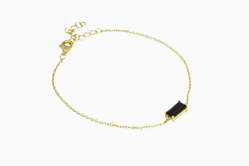 Ameya अमेय | Onyx | Armband | 18K Vermeil Vergoldung