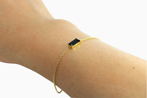 Ameya अमेय | Onyx | Armband | 18K Vermeil Vergoldung