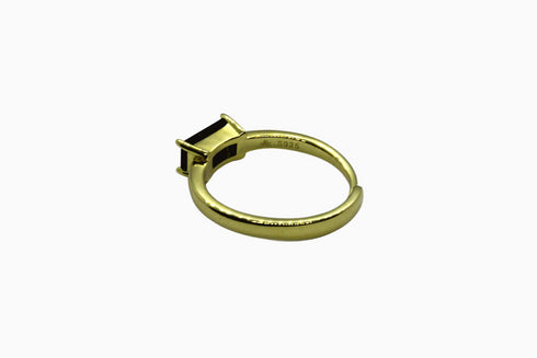 Ameya अमेय | Onyx | Ring | 18K Vermeil Vergoldung
