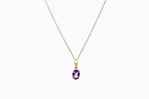 Divya दिव्या | Amethyst | Halskette | 18K Vermeil Vergoldung