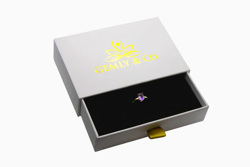 Divya दिव्या | Amethyst | Ring | 18K Vermeil Vergoldung