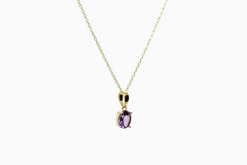 Divya दिव्या | Amethyst | Halskette | 18K Vermeil Vergoldung
