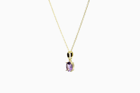 Divya दिव्या | Amethyst | Halskette | 18K Vermeil Vergoldung