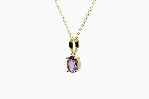Divya दिव्या | Amethyst | Halskette | 18K Vermeil Vergoldung