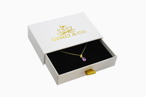 Divya दिव्या | Amethyst | Halskette | 18K Vermeil Vergoldung