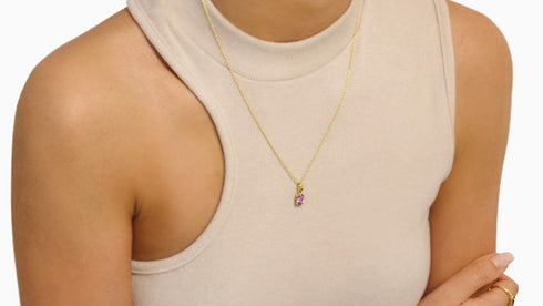 Divya दिव्या | Amethyst | Halskette | 18K Vermeil Vergoldung