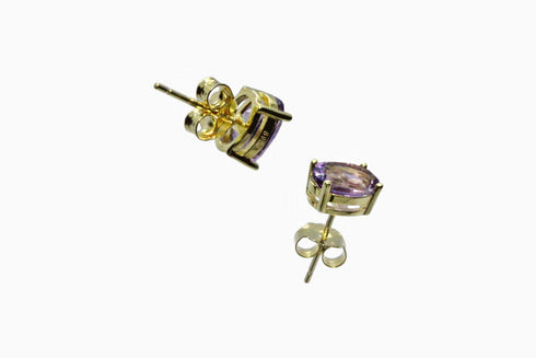 Divya दिव्या | Amethyst | Ohrstecker | 18K Vermeil Vergoldung