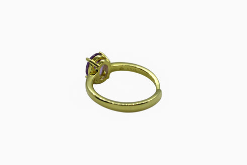 Divya दिव्या | Amethyst | Ring | 18K Vermeil Vergoldung