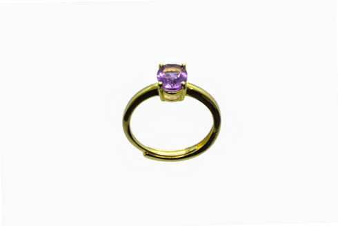 Divya दिव्या | Amethyst | Ring | 18K Vermeil Vergoldung