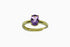 Divya दिव्या | Amethyst | Ring | 18K Vermeil Vergoldung