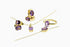 Divya दिव्या | Amethyst | Hoop | 18K Vermeil Vergoldung