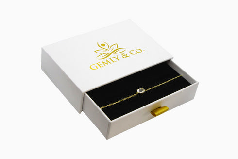 Divya दिव्या | Bergkristall | Armband | 18K Vermeil Vergoldung