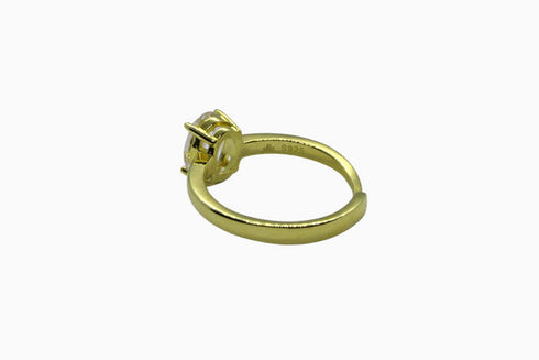 Divya दिव्या | Rock Crystal | Ring | 18K Gold Vermeil