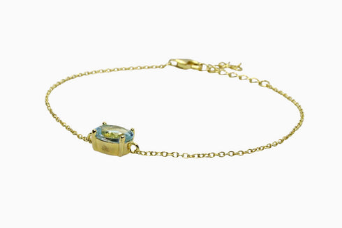 Divya दिव्या | Blue Topaz | Bracelet | 18K Gold Vermeil