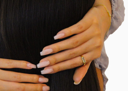 Ameya अमेय | Blauer Topas | Ring | 18K Vermeil Vergoldung