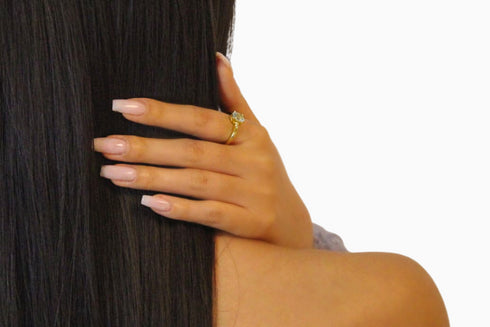 Divya दिव्या | Blauer Topas | Ring | 18K Vermeil Vergoldung