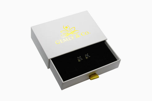 Divya दिव्या | Onyx | Ohrstecker | 18K Vermeil Vergoldung