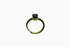 Divya दिव्या | Onyx | Ring | 18K Vermeil Vergoldung