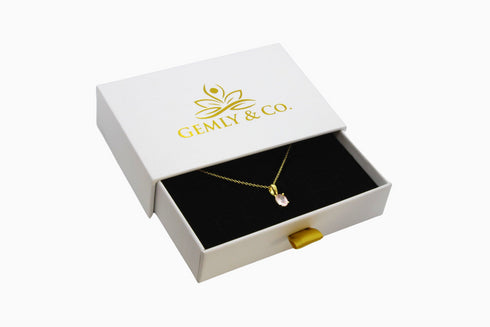 Divya दिव्या | Rose quartz | Necklace | 18K Gold Vermeil