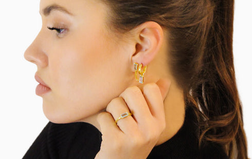 Ameya अमेय | Blauer Topas | Ring | 18K Vermeil Vergoldung